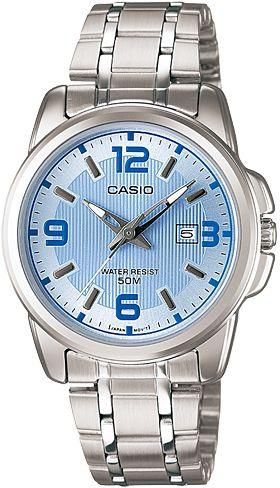 Casio Ladies Black Analog Dial Stainless Steel Band Watch [LTP-1314D-2AV] for Women water resistance