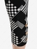 Plus Size Mixed Geometry Print High Waist Capri Leggings - M | Us 10