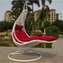 Chaise Longue Swing, White/Red - R15