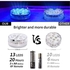 Submersible LED Lights with Strong Magnet, Suction Cup, RF Remote, 13 LED Underwater Led Pool Lights IP68 Waterproof, Battery Operated Pond Light for Bathtub, Shower, Hot Tub, Party