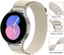 Durable 22mm Band For Samsung Galaxy Watch 3 45-46mm / Gear 3, Nylon Sport Band For Huawei Watch GT3 46mm / GT2E / GT4 46mm / GT2 Pro / GT2 46mm / GTR3 / GTR4 Pro, Alpine Loop Sports Band Ten Tech Knitted Fabric - White
