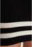Brown Mini Sweater Dress With Striped Hem TWOAW20EL1274