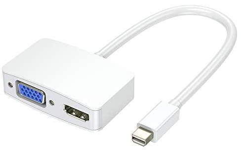 VANMASS Mini Displayport to HDMI VGA Adapter, mDP to HDMI Cable, HD 1080P 60Hz VGA Converter, 4K HDMI, Compatible with MacBook Air/ Pro, Mac, iMac