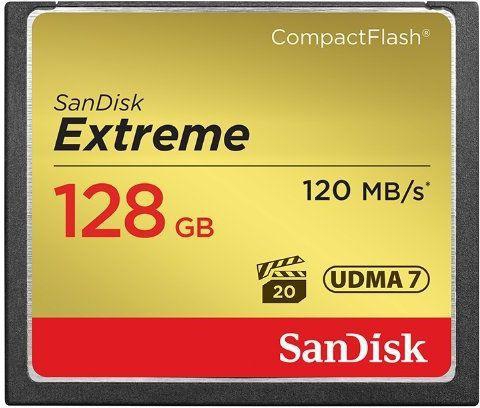 Sandisk Extreme CF 120MB/s 128 GB Memory Card [SDCFXS-128G-X46]