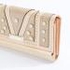 Charlotte Reid Textured Tri-Fold Wallet with Pearl Detail
