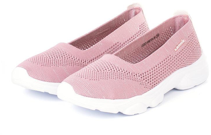 Larrie Ladies Stretchable Casual Sport Sneakers - 3 Sizes (Pink)
