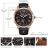 Naviforce New Watch Digital Top Luxury Man Leather Quartz Business Clock 9126