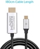 Promate USB-C to HDMI Cable, Premium USB Type-C to 4K 60Hz HDMI Cable Adapter (Thunderbolt 3 Compatible) with UHD Support and 1.8m Cable, HDLink-60H