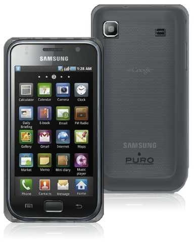 Puro Plasma Back Cover for Samsung Galaxy S - Black