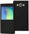 Margoun Flip Case for Samsung Galaxy A3 A300 With Glass Screen Protector Black