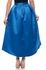 Closet London Blue Polyester High Low Skirt For Women