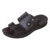 Get SYR Leather Slipper for Men - Dark Brown with best offers | Raneen.com