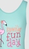 Baby Girl Wetsuit Swimwear in Blue Cute Flamingo BLL21087-1