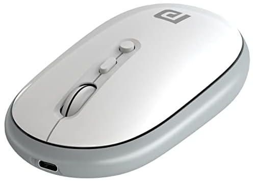 Portronics Toad II Wireless Optical Mouse with Dual Connectivity, Grey