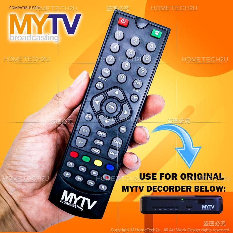 MYTV Remote Control for Digital Receiver (Black)