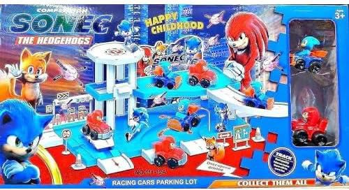 Sonic racing car parking lot play set, 2725614384718