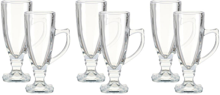 Get City Glass Cups Set, 6 Pieces - Clear with best offers | Raneen.com
