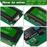 Weewooday 8 Pieces IIC/ I2C/ TWI LCD Serial Interface Adapter and LCD Module Display Blue Backlight Compatible with Arduino R3 MEGA2560 (LCD 1602 16 x 2, Green)