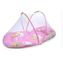 Foldable Mobile Baby Bed With Net- Multicolour
