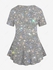 Plus Size Glitter Sparkling Sequin 3D Print Crew Neck T-shirt - M