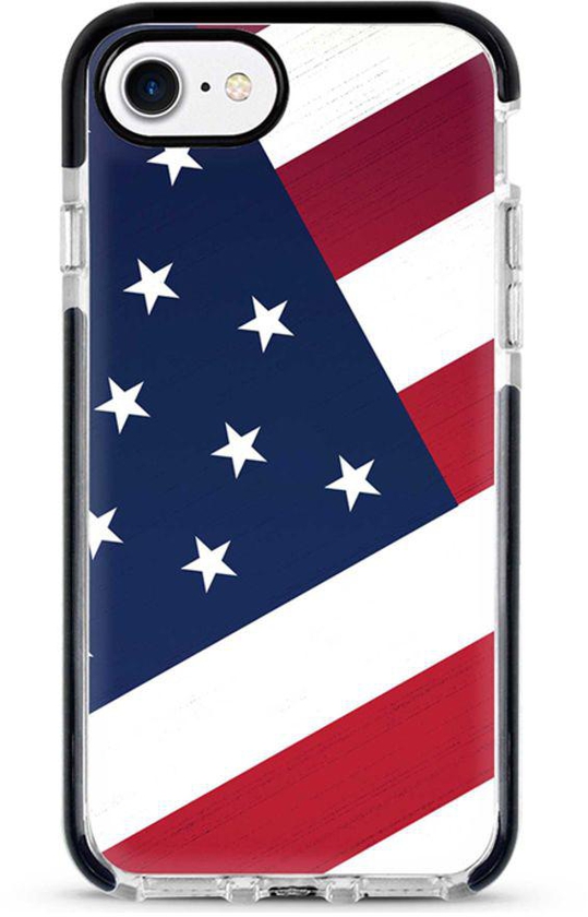 Protective Case Cover For Apple iPhone 8 Flag Of US Full Print