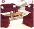 Fashion Maroon Seat Covers Stretchable Fits All Designs