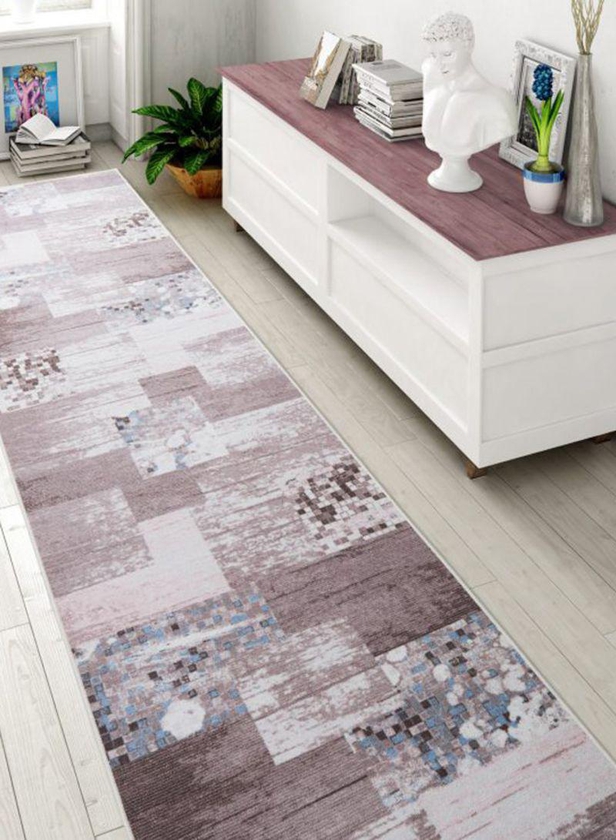 Vize Carpet Mink/Cream/Blue 150x350 centimeter