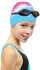 Dolphin قبعة سباحة سيليكون ضد المياه للكبار والصغار، متعدد الألوان