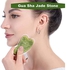 Jade Roller Gua Sha Massage Set, 3-in-1 Natural Jade Stone Roller, Skin Care Face Massager Face Roller Eye Treatments Tool Kit