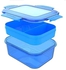 صندوق غداء من ام ديزاين، سعة 64 اونصة، بلاستيك، أزرق