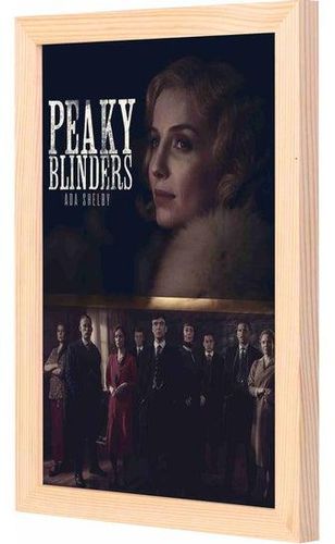 Peaky Blinder 3 Themed Decorative Framed Wall Art Painting Wood 23x33x2cm