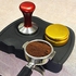 Espresso Coffee Tamper Mat, BetterLife Silicone Non-Slip Espresso Coffee Press Base, Coffee Tampering Corner Pad (Large)