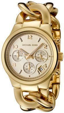 Michael Kors Runway Women's Champagne Dial Stainless Steel Band Watch - MK3131