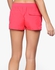 Red Solid Leisure 10" Swim Shorts