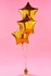 Gold Star Shaped 18inch Helium Aluminium Foil Balloon - 1Piece