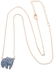 TANOS - Rose Gold Plated Chain Necklace  Panda Bear Full Stone