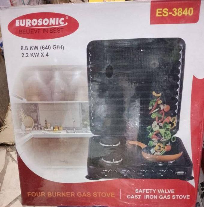 Eurosonic Table Top Gas Cooker - 4 Burner