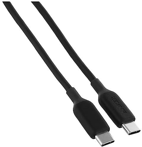كابل باورلاين 3 بمنفذ USB-C الي USB-C 2.0 من انكر، بطول 3 قدم - اسود
