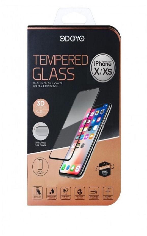 Odoyo 0.33mm Tempered Glass 3D-Curved Full Cover Screen Protector For IPhone X/XS