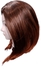 Short Synthetic Hair Wig With Gradient Length With A Middle Parting For Women, Mixed Ginger Brown