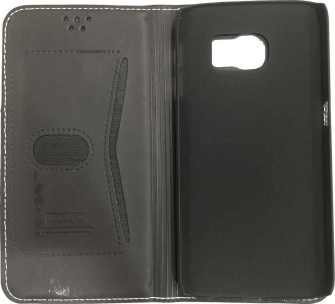 Samsung Galaxy S6 Wallet Style Leather Case | Black