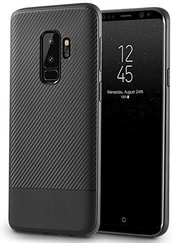 Samsung S9+ Plus Case Carbon Fiber Case Cover Phone Case For S9+-Black