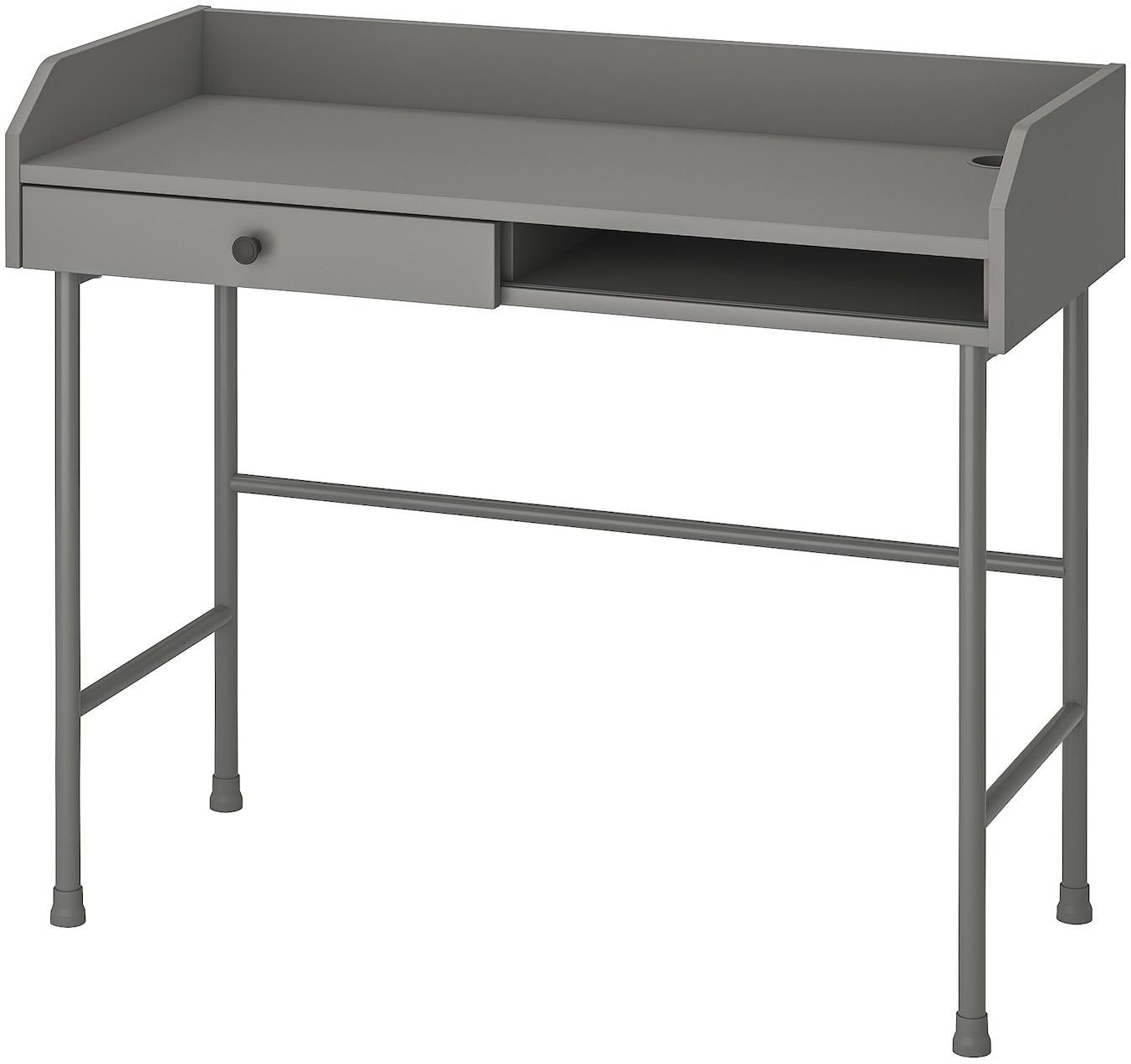 HAUGA Desk - grey 100x45 cm