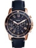 Fossil Men Leather Watch Grant Sport Chrono FS5237 (Blue Dial)