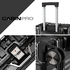 Cabinpro Lightweight Aluminum Frame Fashion Luggage Trolley Polycarbonate Hard Case Medium Checked Luggage with 4 Quite 360&deg; Double Wheels CP001 Black