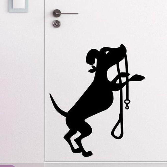 Decorative Wall Sticker - Dog With A Rope Knot
