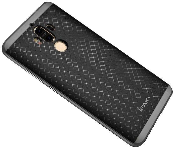 Shock resistant Back Cover For Huawei Mate 9 from iPaky - Black and gray