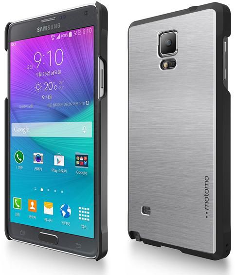 Back Cover Case for Samsung Galaxy Note 4 Silver