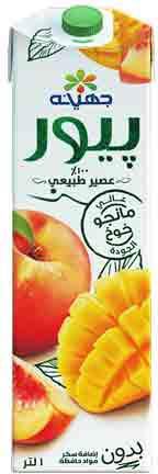 Juhayna Pure Mango & Peach Juice - 1l