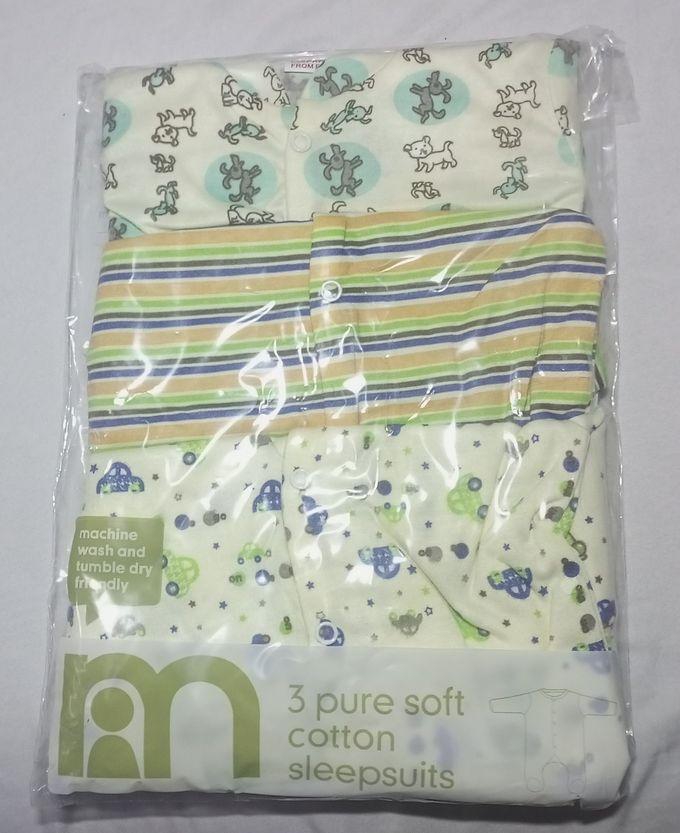 Baby Sleepsuits - 3-In-1 - Size Run Small Variant Colours